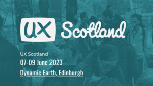 UX Scotland event in Edinburgh banner