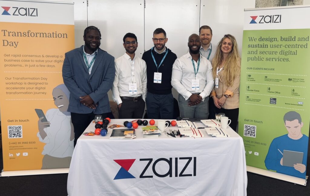 Zaizi team stand at the Digital Government 2023 conference
