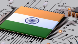 India flag as a microchip