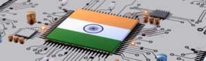 India flag as a microchip